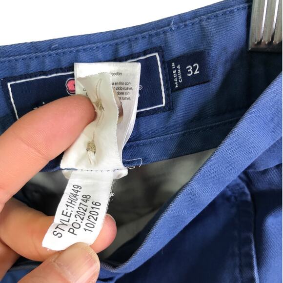 Vineyard Vines Breaker Shorts Men 32 Navy Blue Embroidered Marlins Cotton 1H0449 - Picture 6 of 7